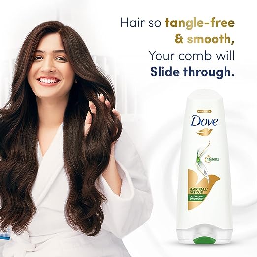 Dove Hair Fall Rescue Conditioner 175 ml, Hair Fall Control for Smooth, Frizz Free Hair - Deep Conditions Dry and Damaged Hair for Men & Women (OPEN BOX) Dove Hair Fall Rescue Conditioner 175 ml, Hair Fall Control for Smooth, Frizz Free Hair - Deep Conditions Dry and Damaged Hair for Men & Women (OPEN BOX)